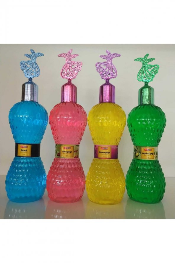 ARMES KOLONYA Meram Çiçeği - Kiraz Çiçeği - Suavi - Zeytin Çiçeği 4lü 70 Derece 400 Ml Özel Kokulu Kolonyalar - 1