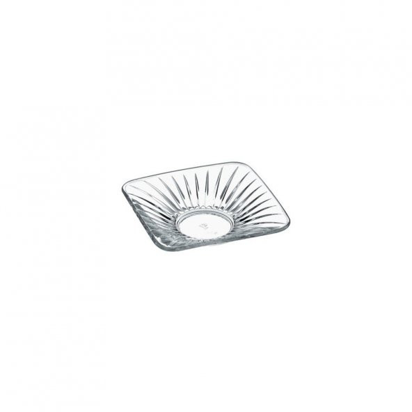 Paşabahçe 6 Adet Gravürlü Kare Çay Tabağı 54321