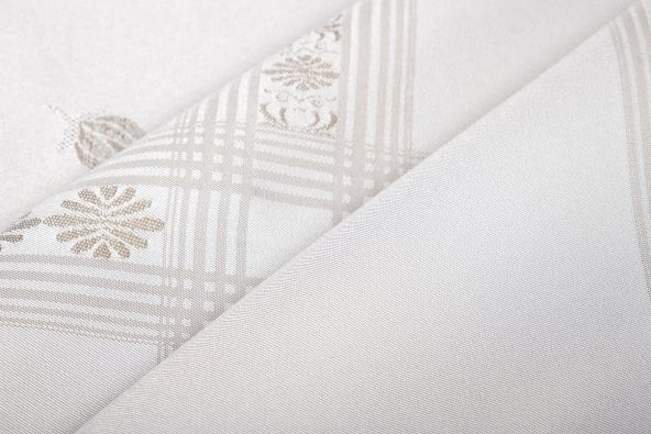Finezza Nilüfer Lüx Jakar Kumaş Taş Masa Örtüsü  Dikdörtgen 160x220 cm - 1088 - 2