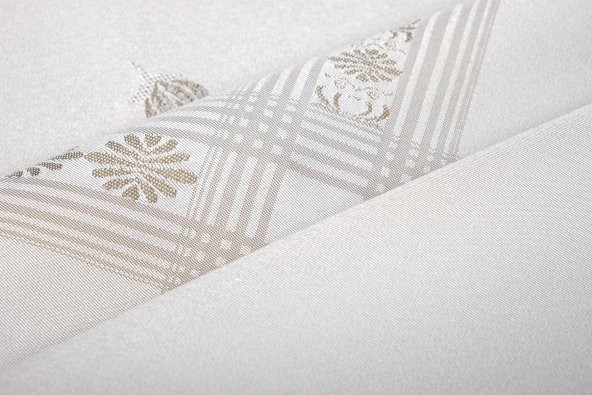 Finezza Nilüfer Lüx Jakar Kumaş Taş Masa Örtüsü  Dikdörtgen 160x220 cm - 1088 - 3