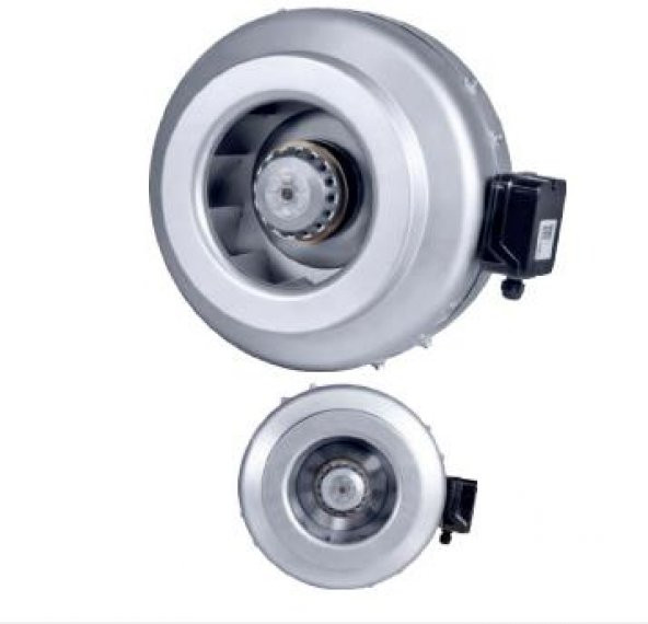 Kayıtes Rad 125 Yuvarlak Kanal Tipi Radyal Fan 125mm 410 m3/h dBA 47 2600 Devir 80W Havalandırma Fanı AGMair Agm - 4