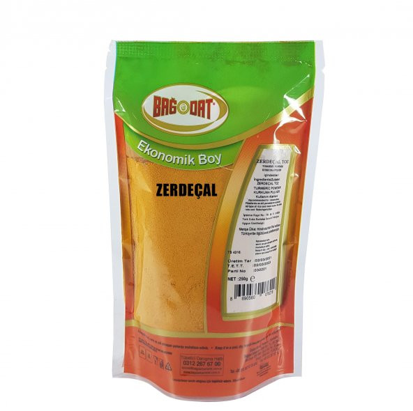 Bağdat Baharat Toz Zerdeçal 250 gr. (Menşei: Hindistan)