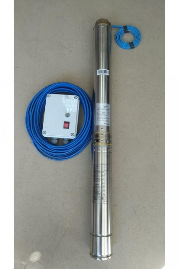 4SDM 4/24 3HP ALARKO MONOFAZE 35 MT KABLOLU VE PANOLU TAKIM DALGIÇ POMPA