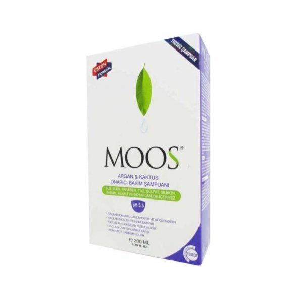 Moos Argan & Kaktüs Onarıcı Bakım Şampuanı 200 ML