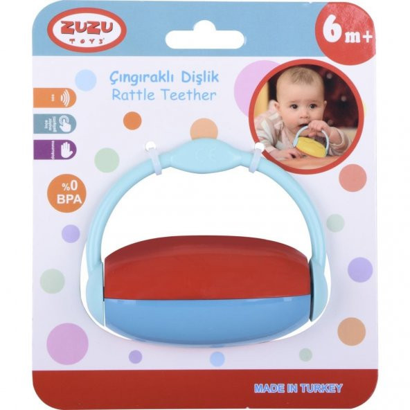 Zuzu Toys Renkli Çıngıraklı Dişlik - 3
