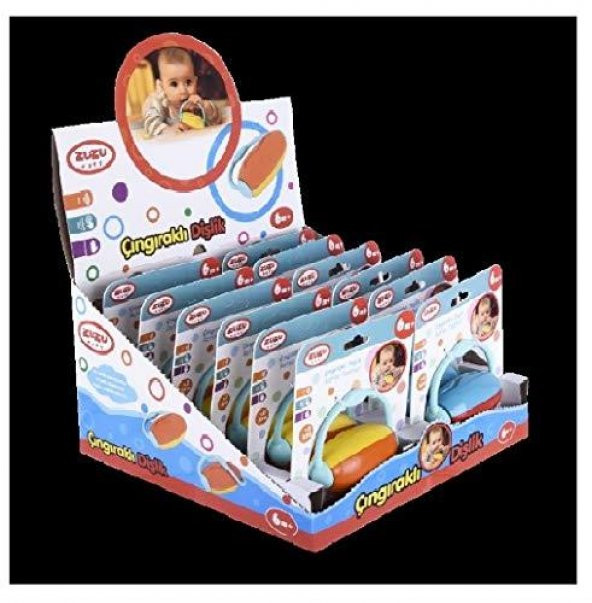 Zuzu Toys Renkli Çıngıraklı Dişlik - 6