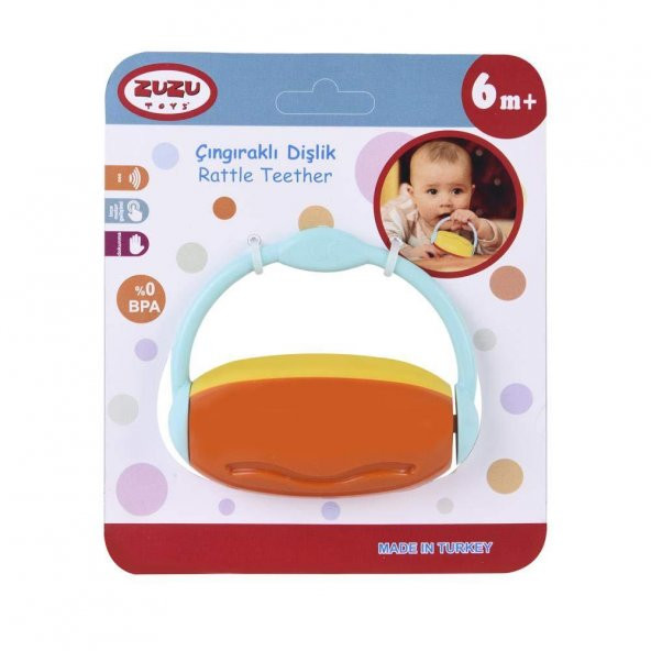 Zuzu Toys Renkli Çıngıraklı Dişlik - 7