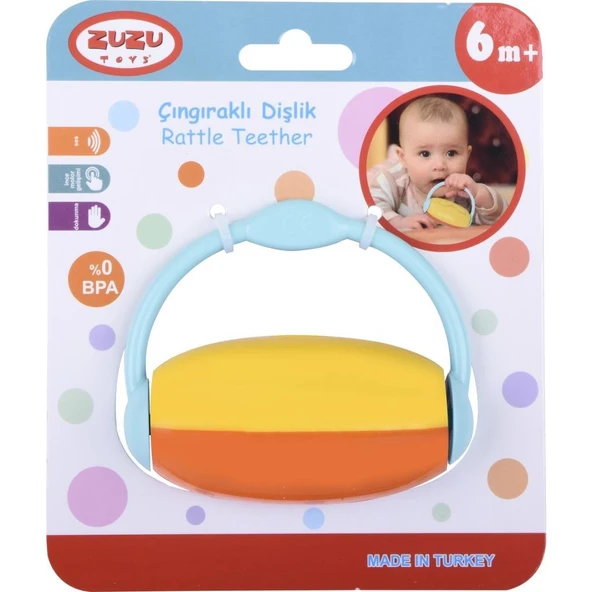 Zuzu Toys Renkli Çıngıraklı Dişlik ürün görseli 1