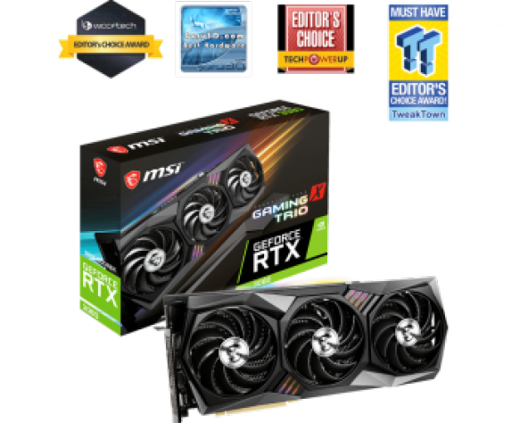 MSI RTX 3090 GAMING X TRIO 24G 24GB GDDR6X HDMI DP 384Bit