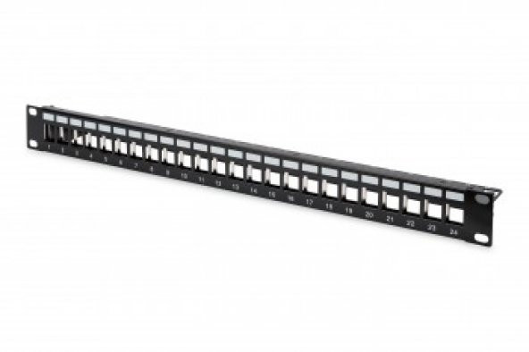 DIGITUS DN-91411 24PORT RAF TİPİ PPANEL 1U SİYAH
