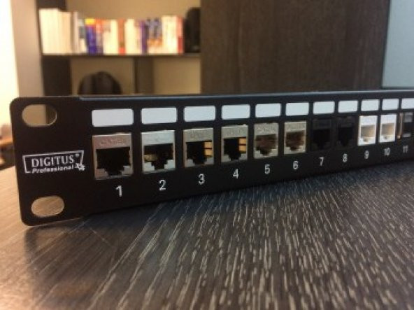 DIGITUS DN-91411 24PORT RAF TİPİ PPANEL 1U SİYAH - 2