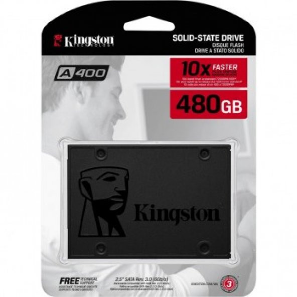 480GB KINGSTON A400 500/450MBs SSD SA400S37/480G - 4
