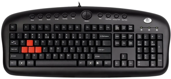 A4 TECH KB-28G MULTIMEDYA Q KLAVYE USB SİYAH - 2