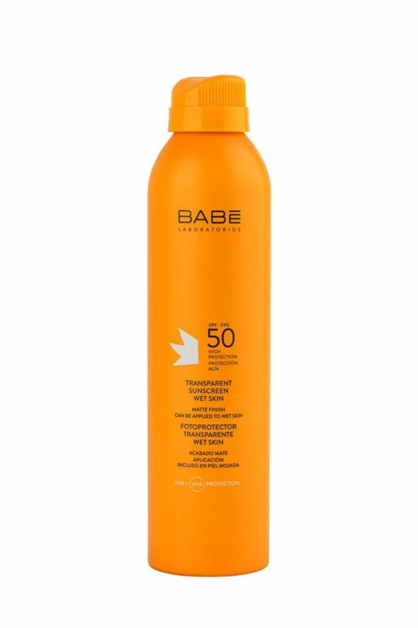 Babe Transparent Sunscreen Wet Skin SPF 50 + -Islak Cilde Uygulanabilen Güneş Spreyi 200 ml