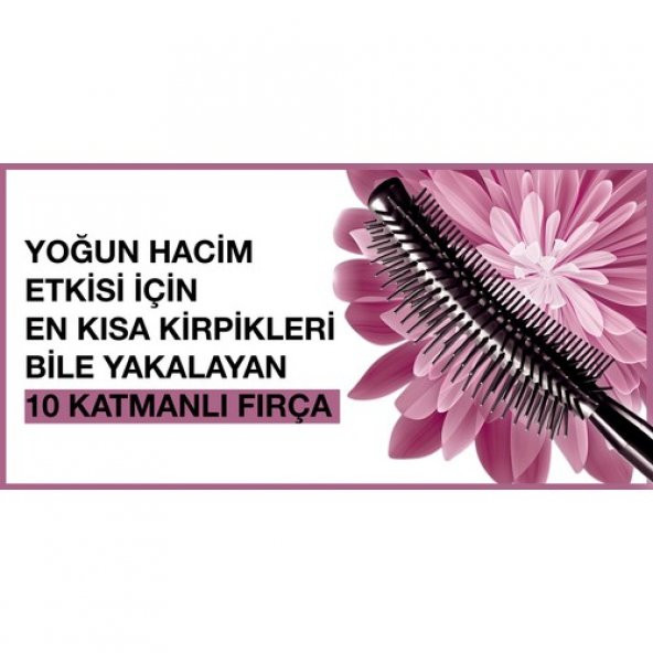 Maybelline Lash Sensational Yelpaze Etkili Intense Black Maskara - Ekstra Siyah - 7