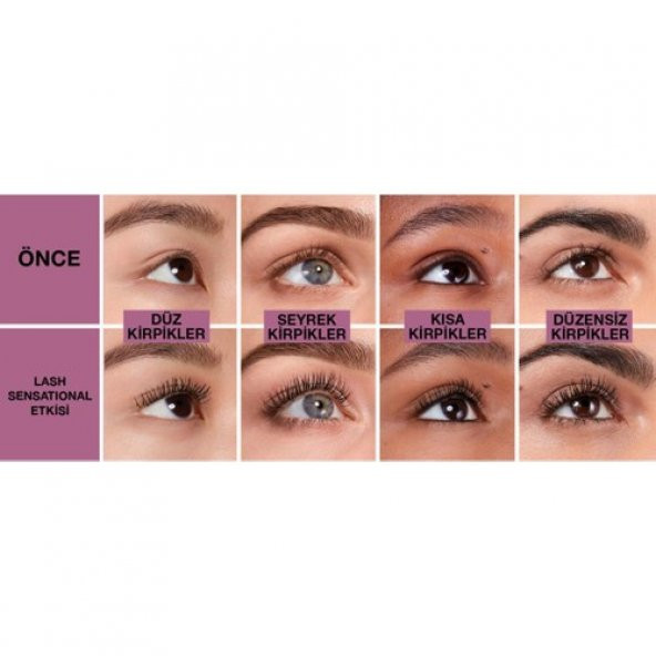 Maybelline New York Lash Sensational Yelpaze Etkili Siyah Maskara - 5