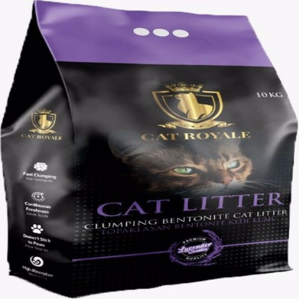 CAT ROYALE LAVANTA KOKULU KEDİ KUMU 10 Lt