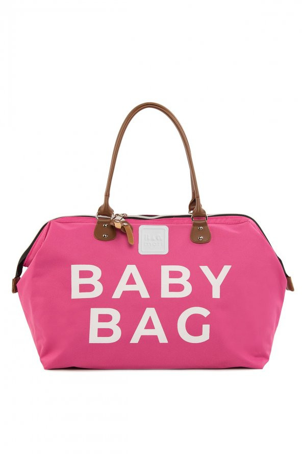 Bagmori Fuşya Baby Bag Baskılı Bebek Bakım Çantası