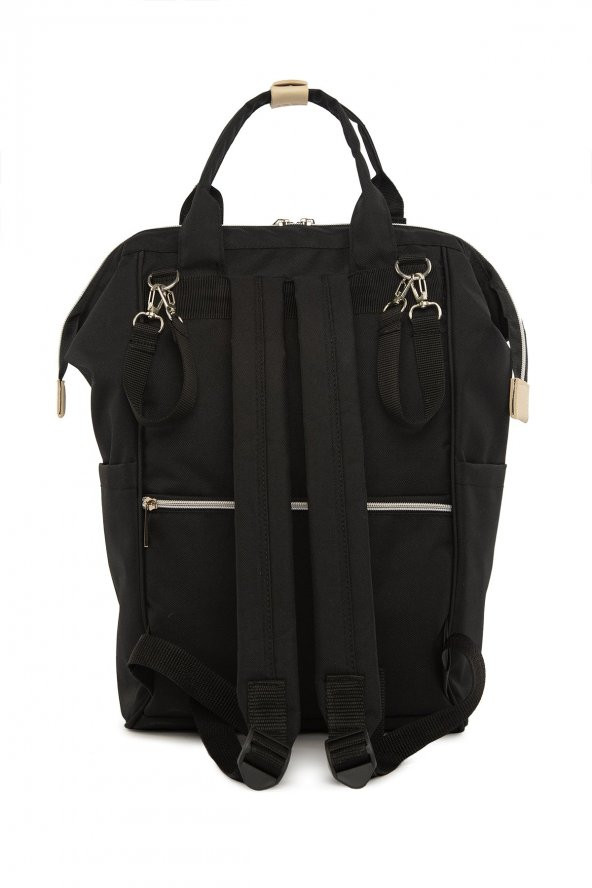 Bagmori Siyah Cepli Logolu Anne Bebek Çantası - 4