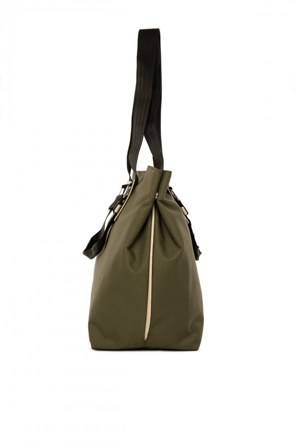 Bagmori Haki Garnili Çıtçıtlı Askılı Anne Bebek Bakım Çantası - 4