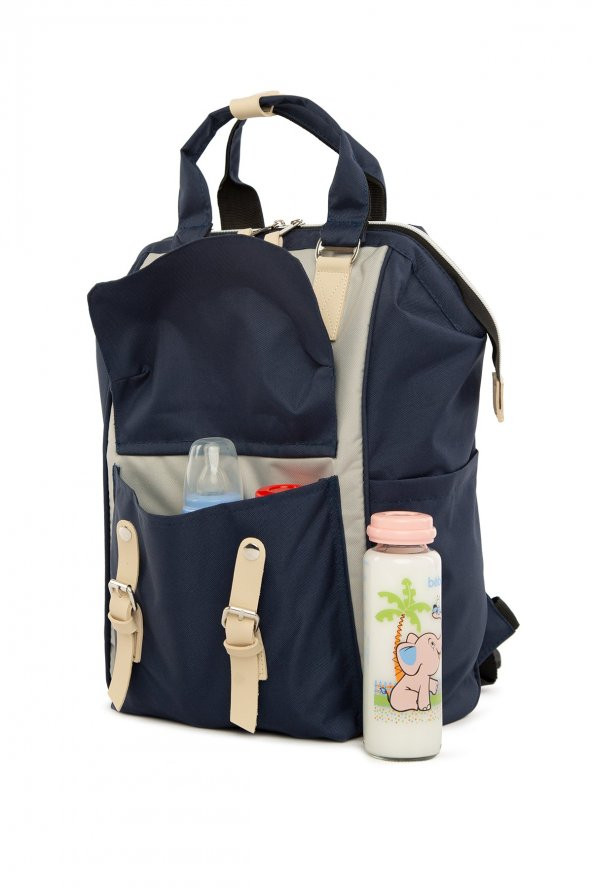 Bagmori Lacivert Cepli Logolu Anne Bebek Çantası - 2