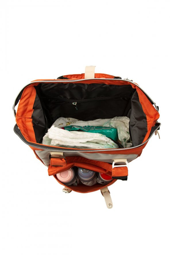 Bagmori Kiremit Cepli Logolu Anne Bebek Çantası - Resim 5