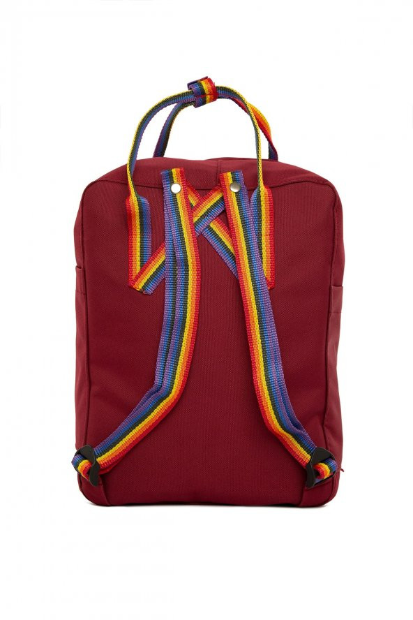 Bagmori Bordo Renkli Kolonlu Kare Askı Ayarlı Sırt Çantası - 4