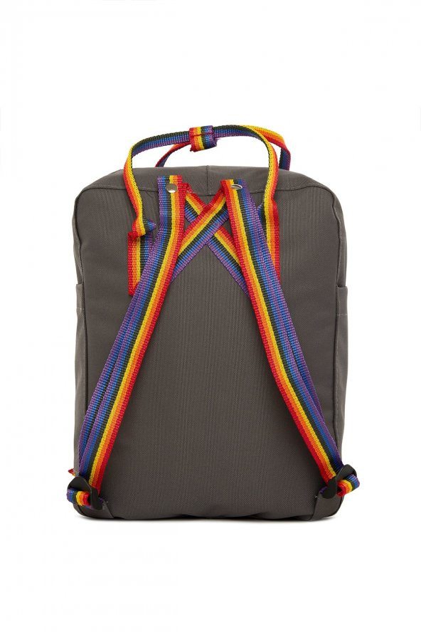 Bagmori Gri Renkli Kolonlu Kare Askı Ayarlı Sırt Çantası - Resim 4