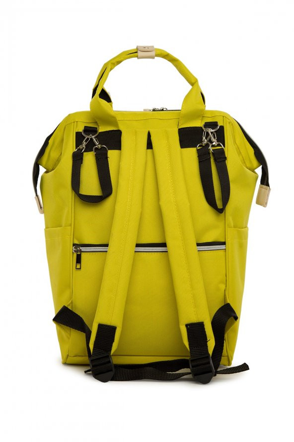 Bagmori Sarı Cepli Logolu Anne Bebek Çantası - 4