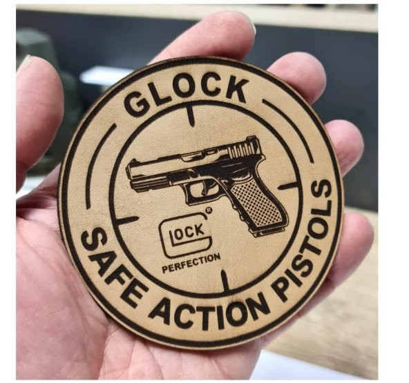 GLOCK  Deri PEÇ - Arma - Askeri Patch - 2