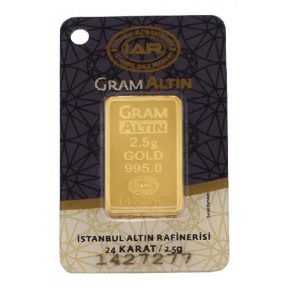Tuğrul Kuyumculuk 2,5 Gram 24 Ayar Külçe Altın IAR