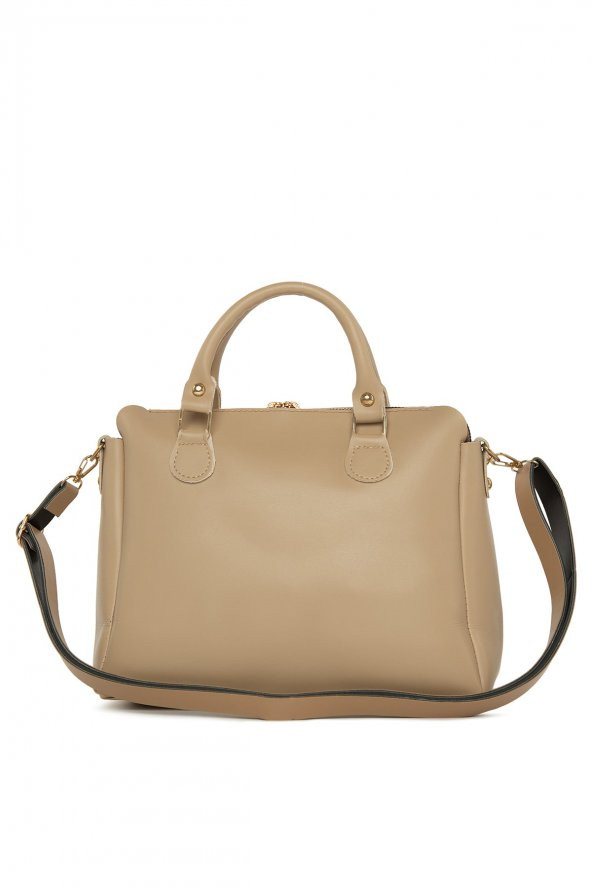 Bagmori Vizon Dik Çift Fermuarlı Askılı Çanta - Resim 3