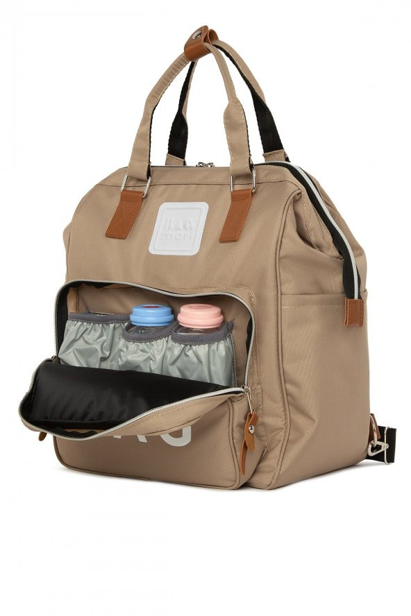 Bagmori Vizon Baby Bag Baskılı Cepli Anne Bebek Bakım Sırt Çantası - 2