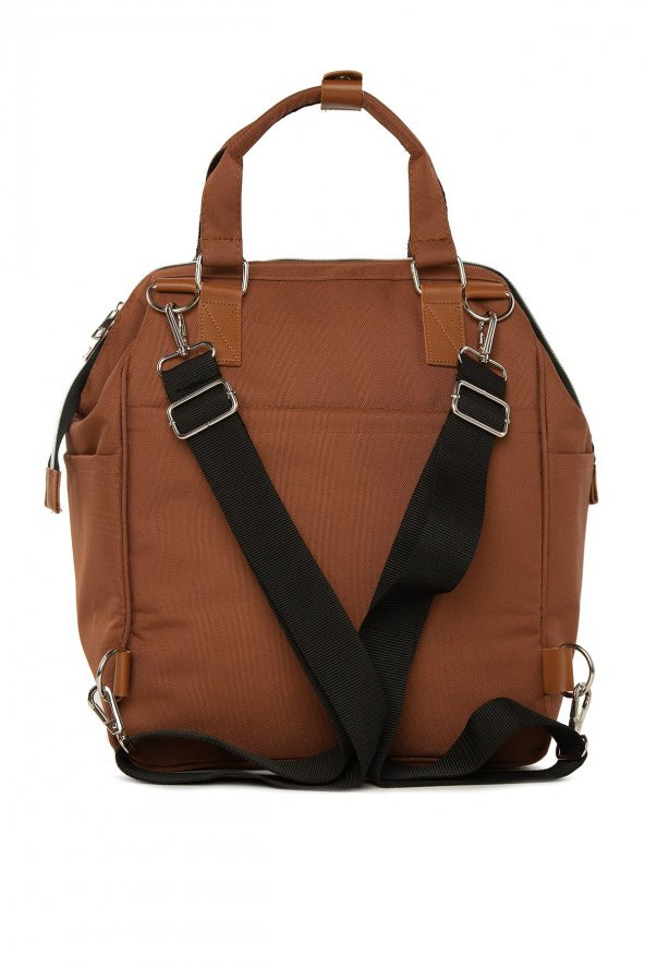 Bagmori Taba Baby Bag Baskılı Cepli Anne Bebek Bakım Sırt Çantası - 4