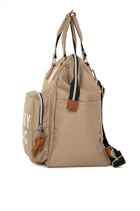 Bagmori Vizon Baby Bag Baskılı Cepli Anne Bebek Bakım Sırt Çantası - 3