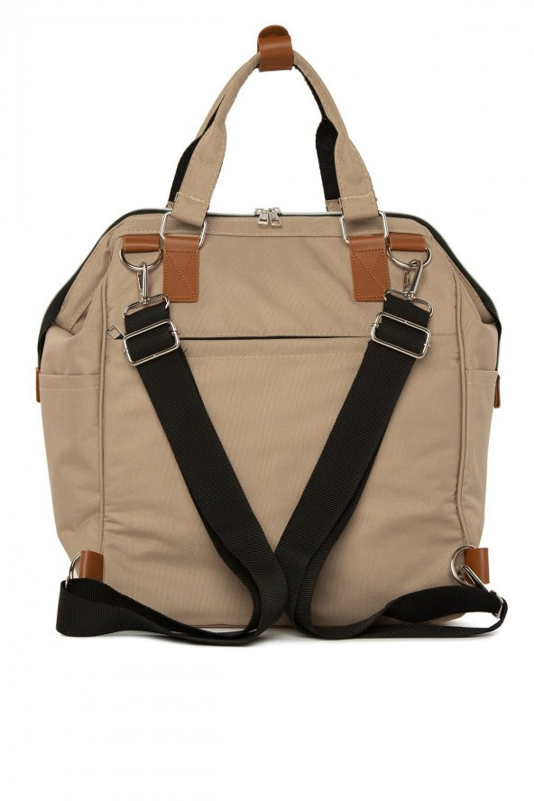 Bagmori Vizon Baby Bag Baskılı Cepli Anne Bebek Bakım Sırt Çantası - 4