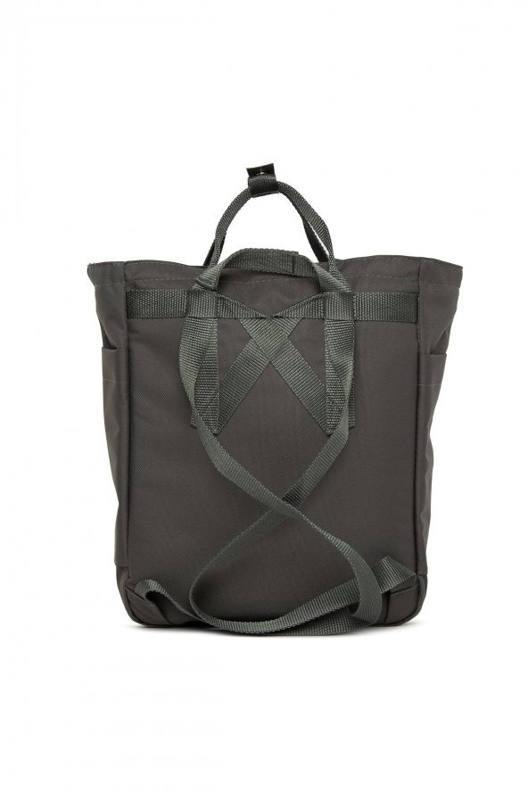 Bagmori Gri Fermuarlı Kolon Askılı Sırt Çantası - 3