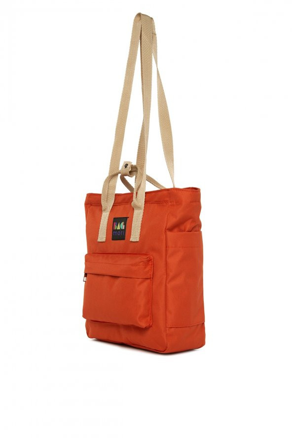 Bagmori Kiremit Fermuarlı Kolon Askılı Sırt Çantası - Resim 2