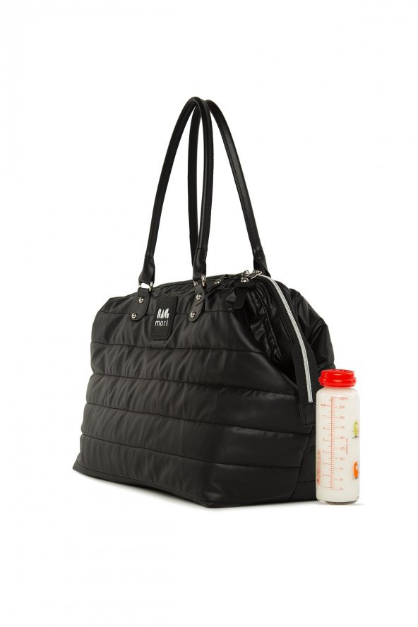 Bagmori Siyah Şişme Anne Bebek Bakım Ve Omuz Çantası - 2