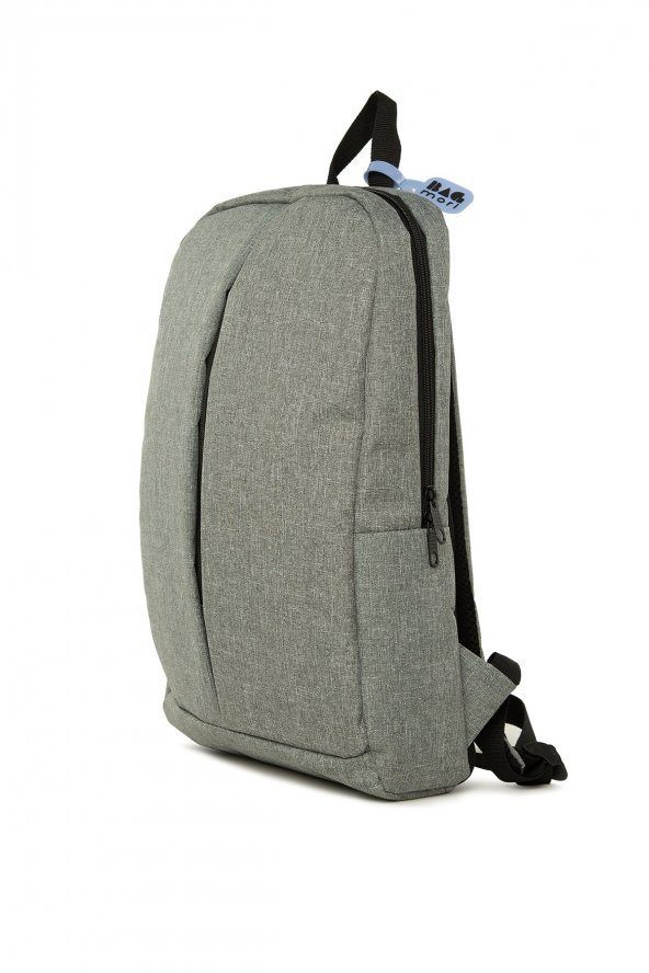 Bagmori Gri Dikiş Detaylı Sırt Laptop Çantası - 2