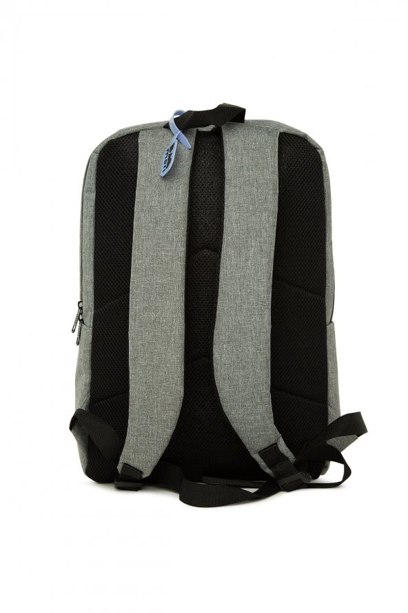 Bagmori Gri Dikiş Detaylı Sırt Laptop Çantası - 3