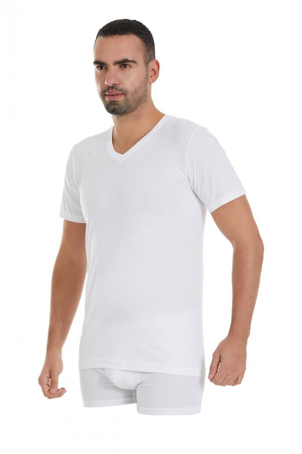 Yıldız 6lı Paket Erkek Süprem V Yaka Fanila Atlet - 5