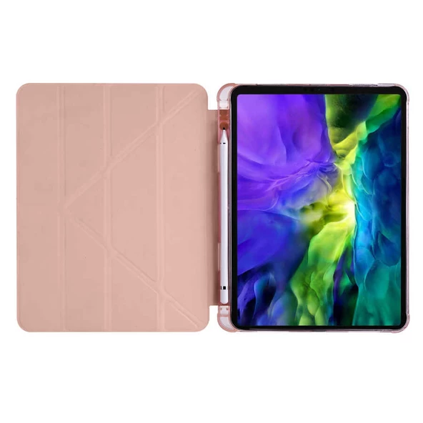 Apple iPad Air 10.9 2022 (5.Nesil) Kalemlikli Katlanabilen Kılıf - 4