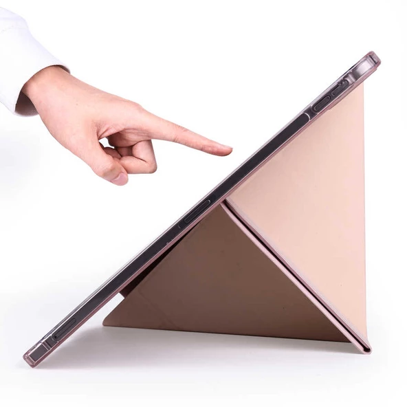 Apple iPad Air 10.9 2022 (5.Nesil) Kalemlikli Katlanabilen Kılıf - 3