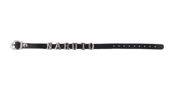 Siyah Naruto Akatsuki Anime Suni Deri 21cm Ayarlanabilir Bileklik - 2
