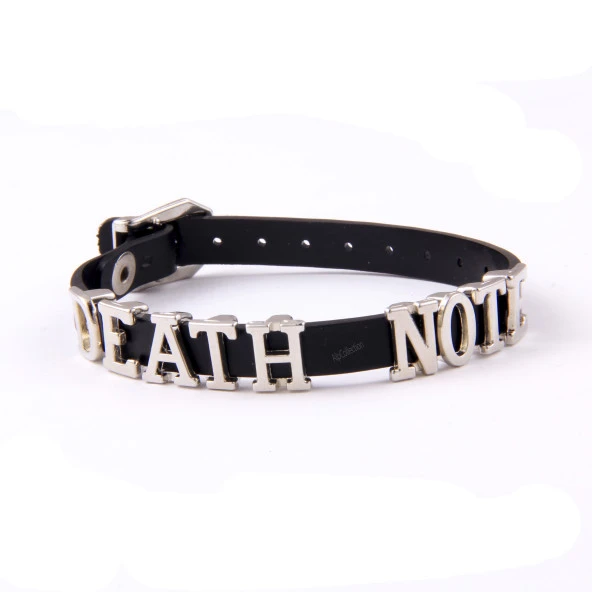 Siyah Death Note Anime Suni Deri 21 cm Ayarlanabilir Bileklik