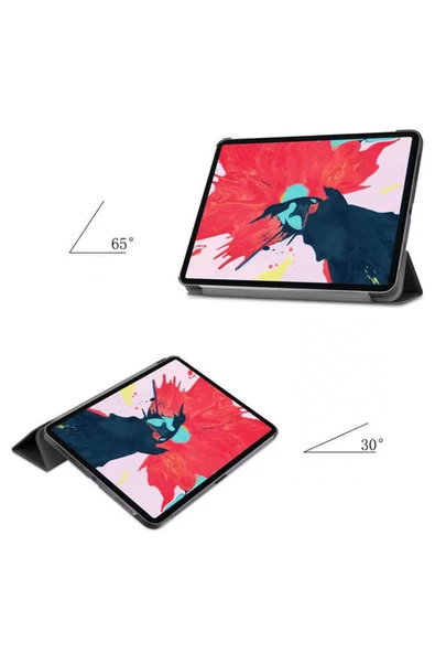 Apple iPad Air 10.9 2022 5.Nesil Smart Cover Standlı Akıllı Kılıf - 10
