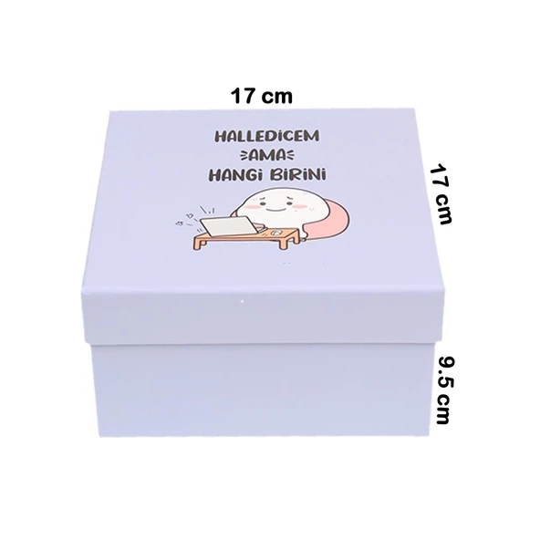 HALLEDİCEM AMA HANGİ BİRİNİ TASARIM HEDİYE KUTUSU NO:3