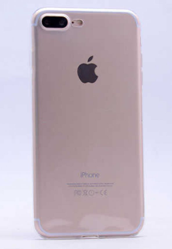 Apple iPhone 7 Plus Kılıf Zore Ultra İnce Silikon Kapak 0.2 mm Şeffaf Kılıf