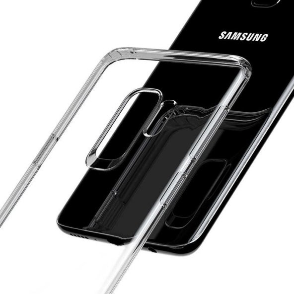 Samsung Galaxy J8 Kılıf Zore Ultra İnce Silikon Kapak 0.2 mm Şeffaf Kılıf